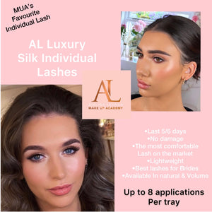 AL Luxury Silk Individual lashes- Natural- new mixed size tray 40% OFF
